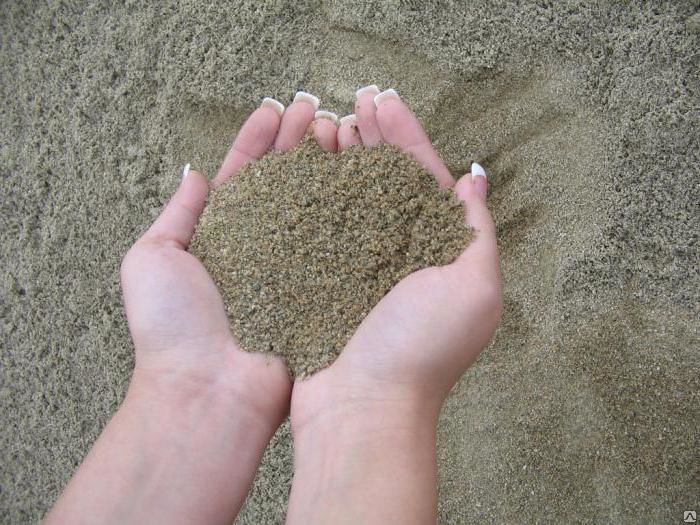 Крупный песок